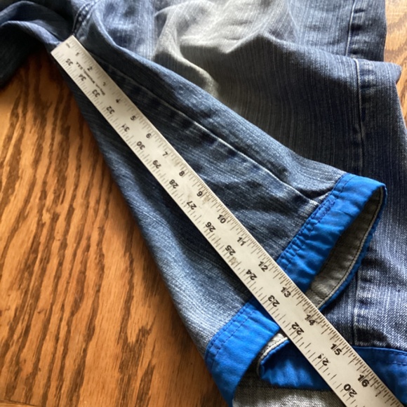 God Body Vintage Denim Shorts Y2K Hip Hop Blue Trim Mens 36 Retro Body Body Deni - Picture 8 of 10